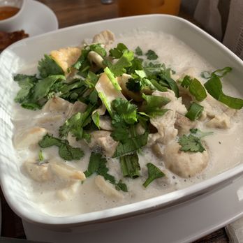Thairiffic in the Valley - Tom Kha soup, fresh coconut milk with bold flavors and authentic tones that work well in an American atmosphere. - Thai Near Me - Brodheadsville, Pennsylvania Thairiffic in the Valley - Tom Kha soup, fresh coconut milk with bold flavors and authentic tones that work well in an American atmosphere. - Thai Near Me - Brodheadsville, Pennsylvania