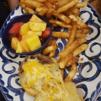 Casa De Pico - Kids Cheeseburger meal. One tiny slider and old fruit. Not worth $6.95 - Mexican Near Me - La Mesa, California Casa De Pico - Kids Cheeseburger meal. One tiny slider and old fruit. Not worth $6.95 - Mexican Near Me - La Mesa, California