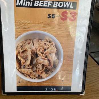 Zigu - May 2020 $3 mini gyudon - Seafood Near Me - Honolulu, Hawaii