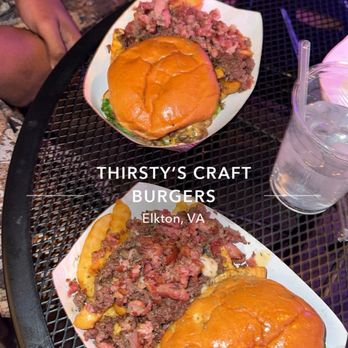 Thirsty’s Burgers - Burgers with loaded fries side - Burgers Near Me - Elkton, Virginia Thirsty’s Burgers - Burgers with loaded fries side - Burgers Near Me - Elkton, Virginia