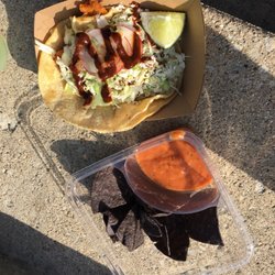 Bon Appetit Food Services and Catering - Vegetarian Taco and Chips with Homemade Salsa
