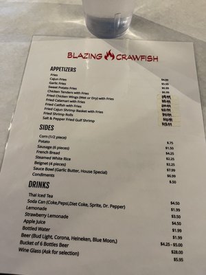 Menu photo 2 Blazing Crawfish Everett, WA