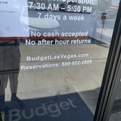 Budget Rent A Car System - Posted hours