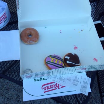 Krispy Kreme - Shmurda city - 1 dozen assorted donuts and two milks and this is what's left over. - Donuts Near Me - Vacaville, California Krispy Kreme - Shmurda city - 1 dozen assorted donuts and two milks and this is what's left over. - Donuts Near Me - Vacaville, California