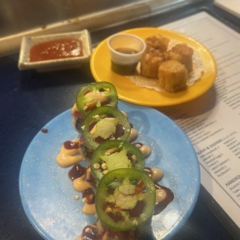 Blue Ginger - My favorite roll and Fried Shrimp Shumai - Japanese Near Me - Southwest Ranches, Florida Blue Ginger - My favorite roll and Fried Shrimp Shumai - Japanese Near Me - Southwest Ranches, Florida