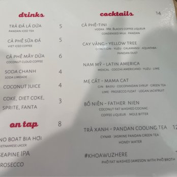 The Boat - Drinks - Vietnamese Near Me - Seattle, Washington The Boat - Drinks - Vietnamese Near Me - Seattle, Washington