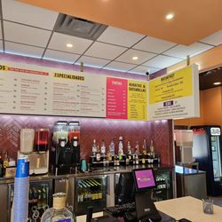 Quesa Tacos - Actual bar at the front counter