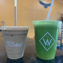The Green Skinny Juice and The Revolutionist Smoothie
