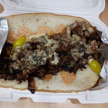 Juicy Burger 2 - Burnt Philly cheese sandwich 2 - Burgers Near Me - Fresno, California