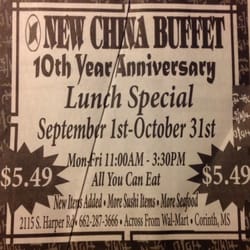 New China Buffet - That time of year again. Cheap eats.