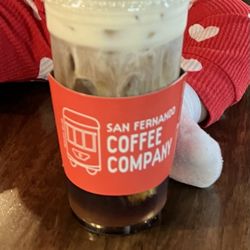 Jardin Cafe - Large vanilla cold brew with horchata cold foam.