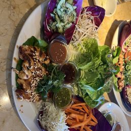 Asian Chicken Lettuce Wrap Tacos
