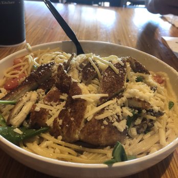 Noodles and Company - Alfredo Montamore with Parmesan-Crusted Chicken-- my favorite dish - Noodles Near Me - Indianapolis, Indiana Noodles and Company - Alfredo Montamore with Parmesan-Crusted Chicken-- my favorite dish - Noodles Near Me - Indianapolis, Indiana