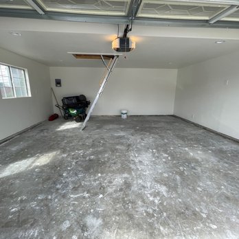 NE Construction - New walls with fresh paint and the ladder to the attic - Carpenters Near Me NE Construction - New walls with fresh paint and the ladder to the attic - Carpenters Near Me