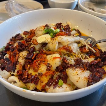 Masterpiece - Boiled fish fillet with ash powder chili. If you're into spicy food, get this!!! - Szechuan Near Me - Duluth, Georgia