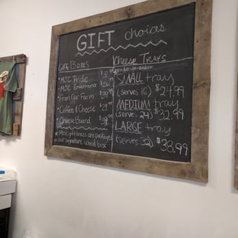 Marcoot Jersey Creamery - a chalkboard with a price list - Food Near Me - Greenville, Illinois Marcoot Jersey Creamery - a chalkboard with a price list - Food Near Me - Greenville, Illinois