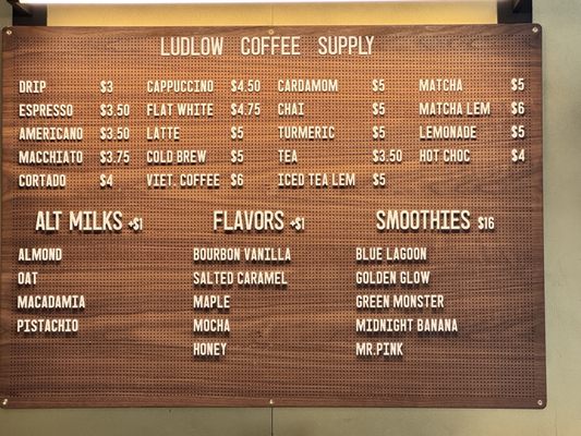 Menu photo 2 Ludlow Coffee Supply Miami, FL Menu photo 2 Ludlow Coffee Supply Miami, FL