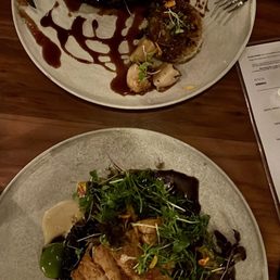 Seared Duck Breast and Adobo-Glazed Florida Fish Seared Duck Breast and Adobo-Glazed Florida Fish