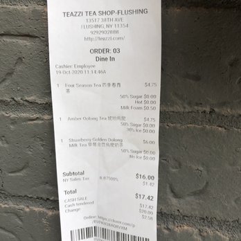 Teazzi Tea Shop - Bubble Tea Near Me - Flushing, New York