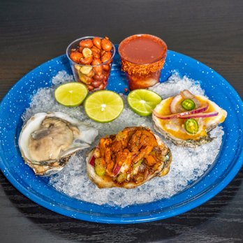Mr Clamato - a plate of oysters and shrimp - Mexican Near Me - Bakersfield, California Mr Clamato - a plate of oysters and shrimp - Mexican Near Me - Bakersfield, California