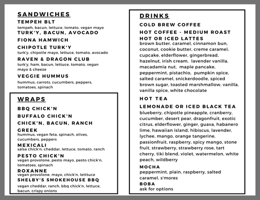 Menu photo 2 Birch Cafe Highland Heights, OH