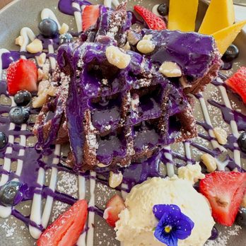 8th Haus Cafe - Ube waffles - Breakfast & Brunch Near Me - Anaheim, California 8th Haus Cafe - Ube waffles - Breakfast & Brunch Near Me - Anaheim, California