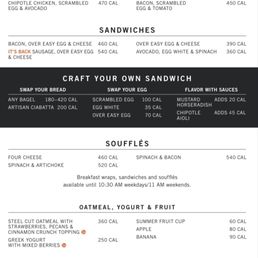 Menu August 2021