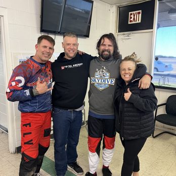 Skydive Skylark  - Team SkyDive Skylark @ HQ after jump! - Skydiving Near Me - Killeen, Texas