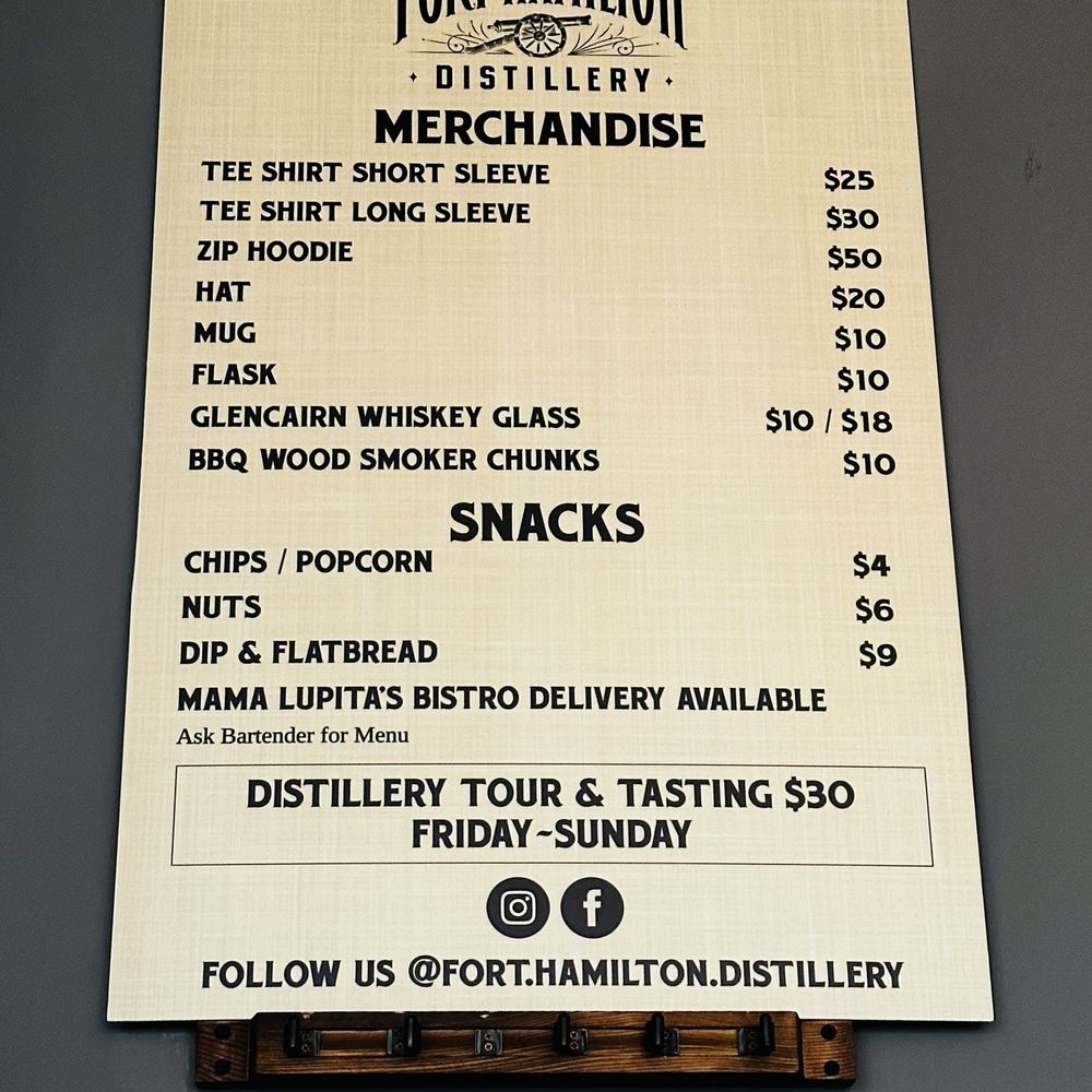 Fort Hamilton Distillery - Merch & Snacks - Distilleries Near Me - Brooklyn, New York Fort Hamilton Distillery - Merch & Snacks - Distilleries Near Me - Brooklyn, New York