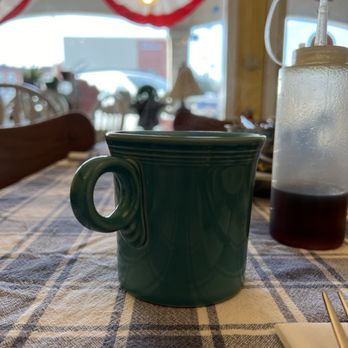 Camellia City Cafe - Coffee is hot and ready! And you pick your mug. - Waffles Near Me - Thomson, Georgia