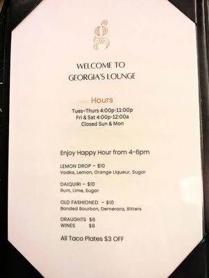 Menu photo 6 Georgia’s Lounge Redondo Beach, CA Menu photo 6 Georgia’s Lounge Redondo Beach, CA