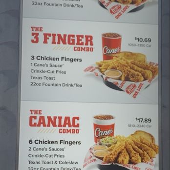 Raising Cane's Chicken Fingers - Menu - Fast Food Near Me - Henderson, Nevada Raising Cane's Chicken Fingers - Menu - Fast Food Near Me - Henderson, Nevada
