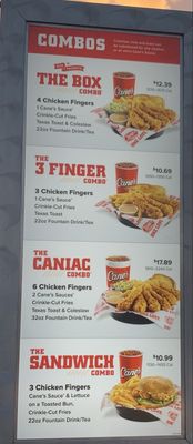 Menu photo 1 Raising Cane's Chicken Fingers Henderson, NV Menu photo 1 Raising Cane's Chicken Fingers Henderson, NV