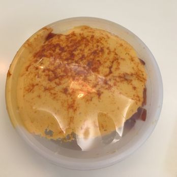 Chimera - carrots glued to the lid with hummus - Coffee & Tea Near Me - Tulsa, Oklahoma