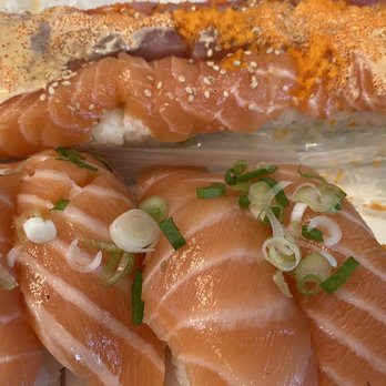 Saburo's - Salmon Belly Nigiri and Sabu roll - Japanese Near Me - Portland, Oregon