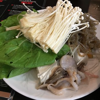 Shabuya - My choice of veggies & seafood. - Hot Pot Near Me - Honolulu, Hawaii