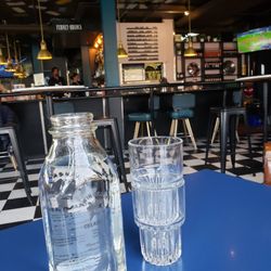 The Filling Station - Water and the bar.