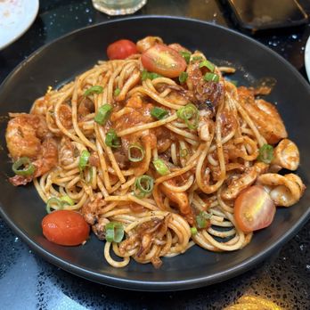 Mnimes Restaurant & Bar - Seafood spaghetti ($29.00) - Greek Near Me - Vancouver, British Columbia Mnimes Restaurant & Bar - Seafood spaghetti ($29.00) - Greek Near Me - Vancouver, British Columbia