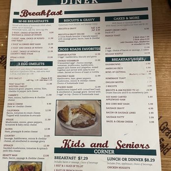 Cross Roads Diner - Menu 2 - Diners Near Me - Stanton, Michigan