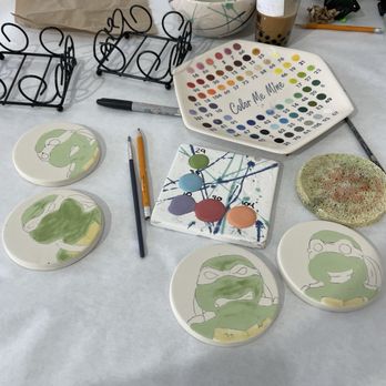 Color Me Mine - Coasters - Paint-Your-Own Pottery Near Me - Brea, California Color Me Mine - Coasters - Paint-Your-Own Pottery Near Me - Brea, California