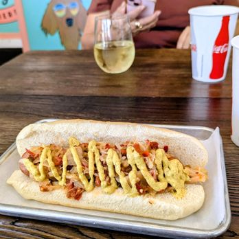 Wally's Wieners - Spicy Kraut dog - Hot Dogs Near Me - Newport, Rhode Island