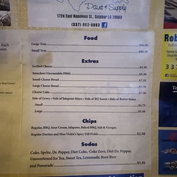 Darrell's - Menu - Sandwiches Near Me - Lake Charles, Louisiana