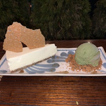 Beat Mazesoba - 11/7/20 kitsby yuzu cheesecake with uji-cha swirl ice cream - Ramen Near Me - Flushing, New York Beat Mazesoba - 11/7/20 kitsby yuzu cheesecake with uji-cha swirl ice cream - Ramen Near Me - Flushing, New York