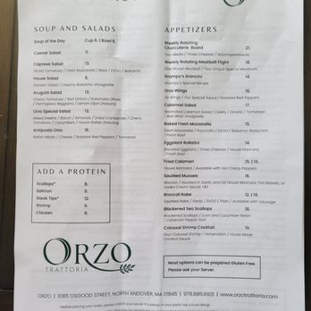 Orzo Trattoria - Italian Near Me - North Andover, Massachusetts Orzo Trattoria - Italian Near Me - North Andover, Massachusetts