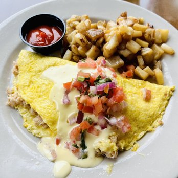 Sundancer Grill - The Southwest Crab Omelet is my hubby's obsession! Crave worthy! - American Near Me - Lakeway, Texas Sundancer Grill - The Southwest Crab Omelet is my hubby's obsession! Crave worthy! - American Near Me - Lakeway, Texas