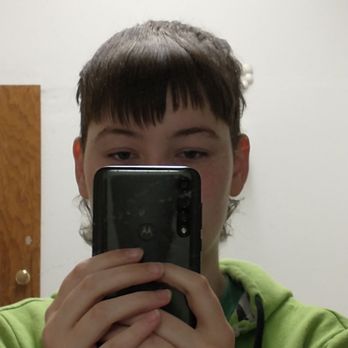 Rogue Barbers - this is me today, with it brushed out and not styled. you can see how short that one part is - Barbers Near Me - Grants Pass, Oregon Rogue Barbers - this is me today, with it brushed out and not styled. you can see how short that one part is - Barbers Near Me - Grants Pass, Oregon