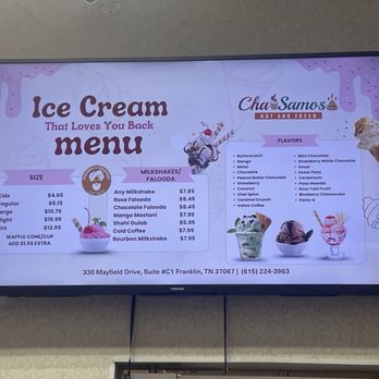 Chai Samosa - Ice cream flavors - Indian Near Me - Franklin, Tennessee