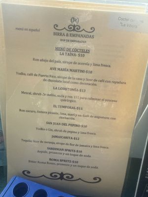 Menu photo 1 Birra & Empanadas San Juan, PR