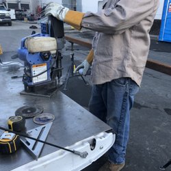Johnson's Mobile Welding and Fabrication - Mag drilling 5/8" steel