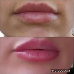 Brow Bloom - Before and after lip blushing